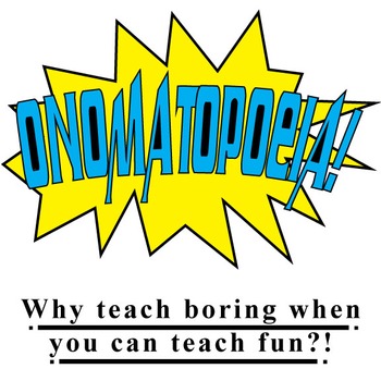 Preview of Onomatopoeia Figurative Language Activity (Group or Individual)