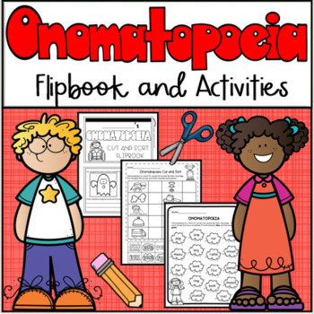 Preview of Onomatopoeia Flipbook and Activities