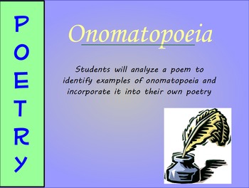 Preview of Onomatopoeia Poetry Mini-Lesson (ActivInspire)