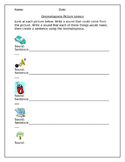 onomatopoeia worksheets teachers pay teachers