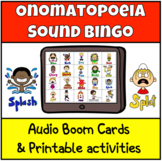 Onomatopoeia Sound Bingo (Boom Cards)
