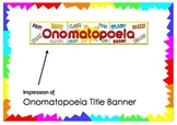 Onomatopoeia Title Banner