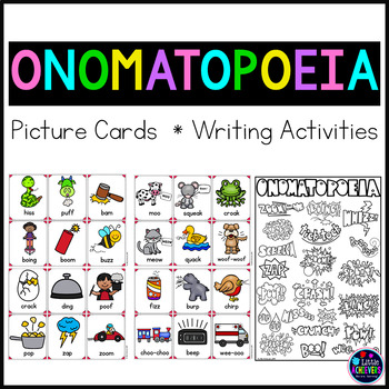 onomatopoeia worksheets words activity teacherspayteachers