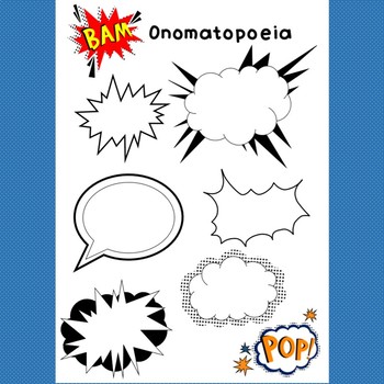Onomatapoeia. Comic speech bubbles  Onomatopoeia, Comic text, Onomatopoeia  definition