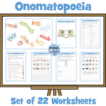 Preview of Onomatopoeia Worksheets
