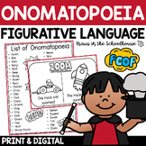 Onomatopoeia Activities and Worksheets | Figurative Language