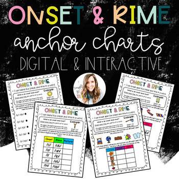 Preview of Onset And Rime Anchor Charts {Digital & Interactive}