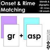 Onset & Rime Blending Activities for K-2 with Blends and Digraphs