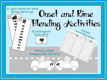 Onset Rime Blending Activities for small groups and centers | TpT