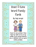 Onset Rime Word Family Cards