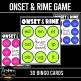 Onset and Rime Bingo Game