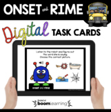 Onset and Rime - Boom Cards™ Digital Task Cards for Phonic