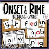 Onset and Rime CVC short vowel word families