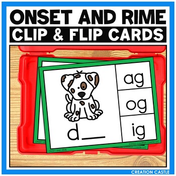 Preview of Onset and Rime Clip Cards for Blending CVC Words