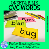 Onset and Rime Flip Book Printable- 35 CVC Blends for Read