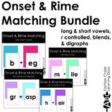 Onset and Rime Matching Cards Bundle - Short & Long Vowels