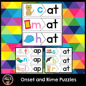 Onset And Rime Puzzles By Tales From Miss D Teachers Pay Teachers