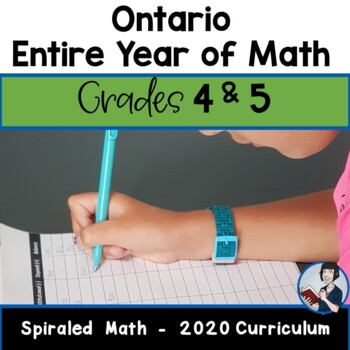 Preview of 4/5 Comprehensive Math Bundle (New Ontario Math Curriculum 2020)