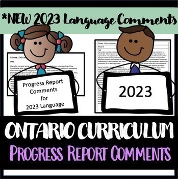 Preview of Ontario *2023 Language Full Comments Progress Report (All Divisions)