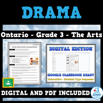 Preview of Ontario Arts Curriculum Grade 3 - Drama - Full Year Unit