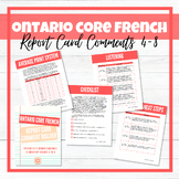 Ontario CORE FRENCH Report Card Comment Builder - FSL Elem