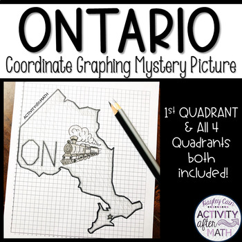 Preview of Ontario Coordinate Graphing Picture First Quadrant & ALL Four Quadrants
