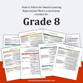 Ontario Curriculum Checklist - Grade 8