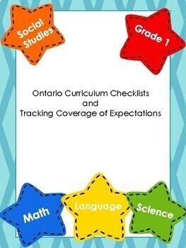 Preview of REVISED Gr. 1 BUNDLE Ontario Curriculum Checklists & Tracking of Expectations