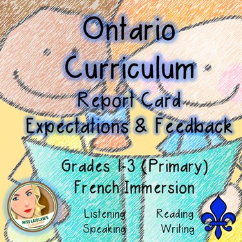 Preview of Ontario Curriculum Expectations Checklist - Primary French Immersion (Language)