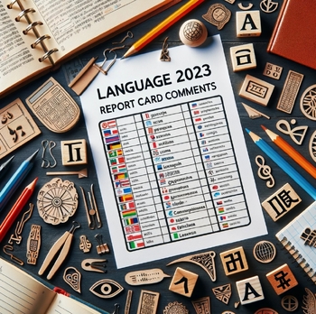Preview of Ontario Curriculum Language 2023 Report Card Comments Gr. 1-8 Bundle A-D + BONUS