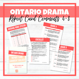 Ontario DRAMA Report Card Comment Builder - Grades 4 to 8