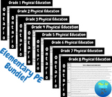 Ontario Elementary Physical Education Report Comments Grades 1-8