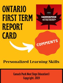 Preview of Ontario First Term Report Card Comments (EDITABLE FULLY WRITTEN)