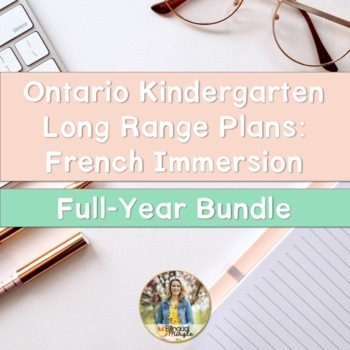 Preview of Ontario French Immersion Kindergarten Long Range Plans Bundle