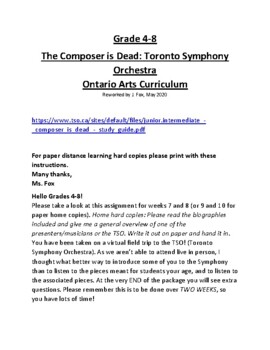 Preview of Ontario Gr. 4-8 Music: TSO The Composer Is Dead