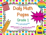 Ontario Grade 1 Daily Math Days 1-20