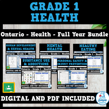 Preview of Ontario Grade 1 Health - Full Year Bundle