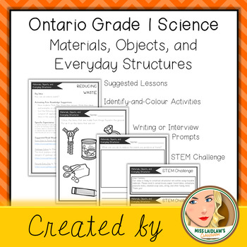 ontario grade 1 science materials objects and everyday structures