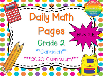Preview of Ontario Grade 2 Daily Math Bundle