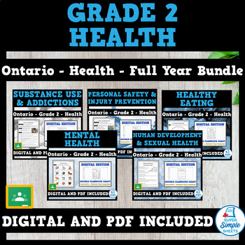 Preview of Ontario Grade 2 Health - Full Year Bundle