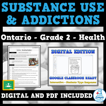 Preview of Ontario Grade 2 Health - Substance Use, Addiction, and Related Behaviours