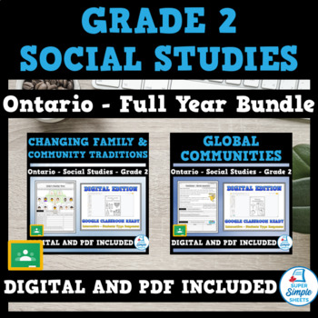 Preview of Ontario - Grade 2 - Social Studies - FULL YEAR BUNDLE