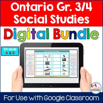 Preview of Ontario Grade 3/4 Social Studies Full Year DIGITAL Bundle