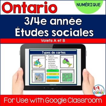 Preview of Ontario Grade 3/4 Social Studies Full Year Digital FRENCH Bundle