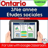 Ontario Grade 3/4 Social Studies Full Year Digital FRENCH Bundle