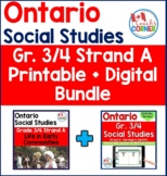 Ontario Grade 3/4 Social Studies Strand A Printable + Digi