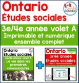 Ontario Grade 3/4 Social Studies Strand A Printable and Di