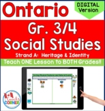 Ontario Grade 3/4 Social Studies Strand A for Use with Goo