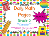 Ontario Grade 3 Daily Math Bundle