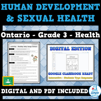 Preview of Ontario Grade 3 Health - Human Development and Sexual Health